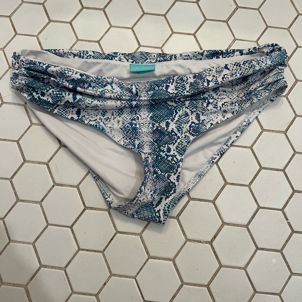 Blue bikini bottoms
